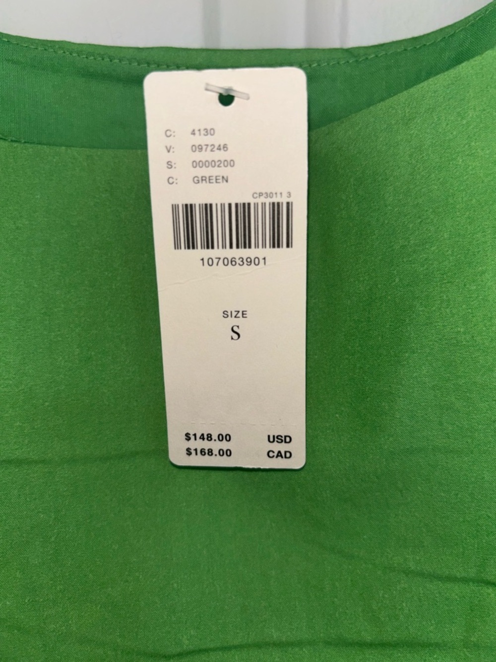 NWT  retail $148 size S #AnthropologieMaeve Keiko vibrant green Mini dress. - Picture 6 of 6